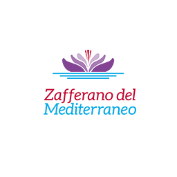 Logo di zafferano del mediterraneo